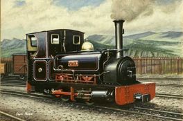 ‡ DAVID PERRIN watercolour - 'Lilla at Boston Lodge', signed, 20 x 29.5cms Provenance: deceased