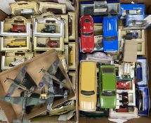 COLLECTION OF DIECAST VEHICLES, including boxed Days Gone, four WWII military aircraft, Burago cars,
