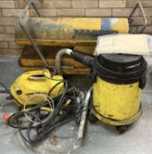 GARAGE EQUIPMENT, including Master commercial space heater, Kärcher electric 205 power washer, and