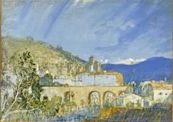 ‡ CECIL ARTHUR HUNT (British, 1873-1965) watercolour - entitled verso 'Avila', unsigned, 34 x