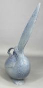 ‡ ANTHONY THEAKSTON freestanding ceramic - salt-glazed stylised Pelican, signed, 33 (h) x 30cms (