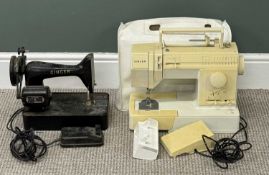 SINGER SEWING MACHINES, vintage, electric, and another, E/T Provenance: deceased estate Ynys Môn