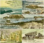 ‡ FIVE AUDREY HIND PRINTS to include two limited edition prints –'Lleyn' (19/75), 30 x 22cms, 'Tŷ