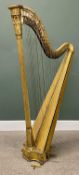 19TH CENTURY SEBASTIAN ERARD HARP, patent no. 2216, classical design with Corinthian column, eight