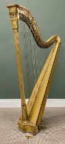 19TH CENTURY SEBASTIAN ERARD HARP, patent no. 2216, classical design with Corinthian column, eight