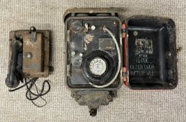 ERICSSON BOMB-PROOF TELEPHONE, and another vintage Provenance: private collection Gwynedd