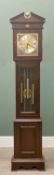 20TH CENTURY LONGCASE CLOCK, steepled hood, Westminster chime triple weight, 189 (h) x 40 (w) x