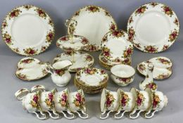 ROYAL ALBERT OLD COUNTRY ROSES TEAWARE, including a boxed set of Melamine place mats, approx. 40