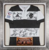 RUGBY UNION CLUB HOUSE: SIGNED BARBARIANS BLOOD JERSEY FROM BARBARIANS V AUSTRALIA, 3RD DECEMBER
