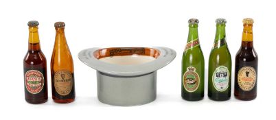 ADVERTISING CLUB HOUSE: NOVELTY LINCOLN BENNETT & CO. MINIATURE TOP HAT VESTA KEEP, celebrating 21st