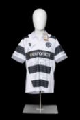 RUGBY UNION CLUB HOUSE: SIGNED BARBARIANS SPARE MATCH JERSEY FROM BARBARIANS V FIJI, 22ND JUNE