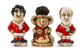 RUGBY UNION CLUB HOUSE: TERRY COBNER GROGG BY JOHN HUGHES, hollow, inscribed 'John Hughes, Wales' to