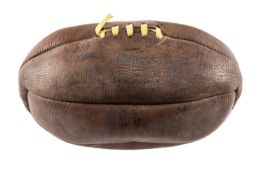 RUGBY UNION CLUB HOUSE: 1924 BRITISH & IRISH LIONS TOUR TO SOUTH AFRICA – A BALL SIGNED BY THE