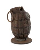 MILITARY CLUB HOUSE: WW1 INERT TYPE 36M MK1 BRITISH MILLS RIFLE GRENADE, base plate variant,