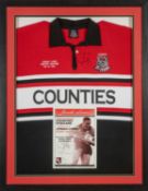 RUGBY UNION CLUB HOUSE: SIGNED JONAH LOMU (1975-2015) LIMITED EDITION (130/500) COUNTIES STEELERS