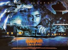 CINEMA CLUB HOUSE: A NIGHTMARE ON ELM STREET (1984) UK cinema film poster for the iconic 1984 horror