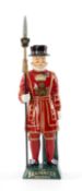 ADVERTISING CLUB HOUSE: CARLTON WARE NOVELTY YEOMAN OF THE GUARD FIGURAL FLASK, advertising