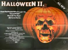 CINEMA CLUB HOUSE: HALLOWEEN 2 (1981) UK cinema film poster, printed by Lonsdale & Bartholomew