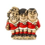 RUGBY UNION CLUB HOUSE: GRAHAM PRICE, BOBBY WINDSOR & CHARLIE FAULKNER 'THE WELSH FRONT ROW 1976'