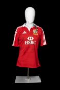 RUGBY UNION CLUB HOUSE: 2013 SIGNED BRITISH & IRISH LIONS JERSEY, Adidas branded jersey with