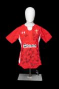 RUGBY UNION CLUB HOUSE: SIGNED WELSH REPLICA JERSEY CIRCA 2013, Under Armour branded jersey with