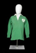 RUGBY UNION CLUB HOUSE: IRELAND RUGBY JERSEY, green jersey with shamrock to the left breast, white