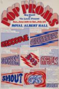 AUTOGRAPH & EPHEMERA CLUB HOUSE: RARE 1969 POP PROMS FESTIVAL POSTER held at the Royal Albert Hall