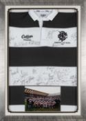 RUGBY UNION CLUB HOUSE: SIGNED BARBARIANS BLOOD JERSEY FROM BARBARIANS V ALL BLACKS 2009, Cotton