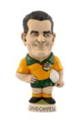 RUGBY UNION CLUB HOUSE: DAVID CAMPESE GROGG by World of Groggs, in Australian kit carrying ball in