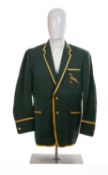 RUGBY UNION CLUB HOUSE: DAWIE DE VILLIERS (1940-2022) SPRINGBOK BLAZER, iconic Springbok rugby union