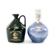 WINE, WHISKY & SPIRITS CLUB HOUSE: MORTLACH 12yo SIGNATORY CERAMIC JUG, 43%, 70cl, together with