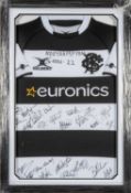 RUGBY UNION CLUB HOUSE: SIGNED BARBARIANS SPARE MATCH JERSEY FROM BARBARIANS V NORTHAMPTON, 26TH