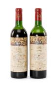 WINE, WHISKY & SPIRITS CLUB HOUSE: TWO BOTTLES OF 1968 CH. MOUTON ROTHSCHILD 1er Cru Classé,