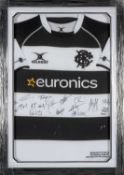 RUGBY UNION CLUB HOUSE: SIGNED BARBARIANS BLOOD JERSEY FROM BARBARIANS V SAMOA, 27TH NOVEMBER 2021