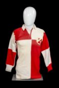 RUGBY UNION CLUB HOUSE: 1959 COMBINED ENGLAND / WALES XV JERSEY WORN BY ENGLAND AND BRITISH &