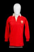 RUGBY UNION CLUB HOUSE: 1955 WALES JERSEY WORN BY REES STEPHENS (1922-1998) IN THE FIVE NATIONS
