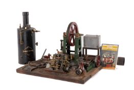 TOY & MODEL CLUB HOUSE: STUART STEAM PLANT & MILL ENGINE SETUP, to include Stuart D10 two-cylinder