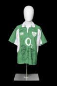 RUGBY UNION CLUB HOUSE: SIGNED IRELAND REPLICA JERSEY CIRCA 2005, Canterbury branded jersey with