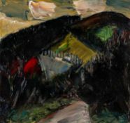 ‡ PETER COLLIS ARHA (Irish, 1929-2012) oil on board - 'Evening Light, Knockree' (Co. Wicklow),