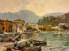 CHARLES NEIPPERG (German, 20th C.) oil on canvas - 'Cassis', signed, 59 x 80cms Provenance: