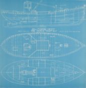 ‡ WILL MACLEAN MBE RSA RGI RSE HON D.LITT (Scottish, born 1941), screenprint - Failie Skiff, signed,