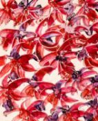 ‡ SIR SIDNEY NOLAN, O.M, R.A., (British/Australian, 1917-1992) oil on card - purple and green