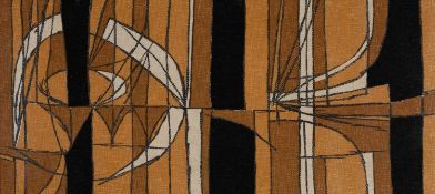 ‡ TREVOR BATES (British, 1921-2008) screenprint on textile - entitled verso, 'Henge', for