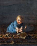 LILLIE STACPOOLE HAYCRAFT (British, 1852-1916) oil on canvas - portrait of John Haycraft as an