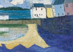 ‡ GWILYM PRICHARD (Welsh 1931-2015) on canvas - entitled verso, 'Shadows, Tenby' on Martin Tinney