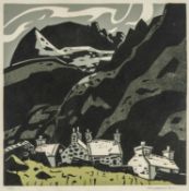 ‡ SIR KYFFIN WILLIAMS RA (Welsh 1918-2006) early limited edition (artist's proof) linocut - entitled