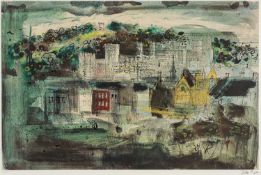 ‡ JOHN PIPER (1903-1992) limited edition (35/75) screenprint, Levinson 201 - entitled 'Caernarfon