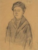 GWEN JOHN (Welsh 1876-1939) pencil and wash - entitled verso, 'Boy in Sailor's Uniform' on Martin