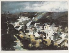 ‡ JOHN KNAPP-FISHER (1931-2015) limited edition (142/250) print - view of Solva, fully signed in