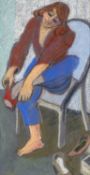 ‡ CLAUDIA WILLIAMS (b.1933) pastel - entitled verso, 'Pair of New Shoes' on Martin Tinney Gallery